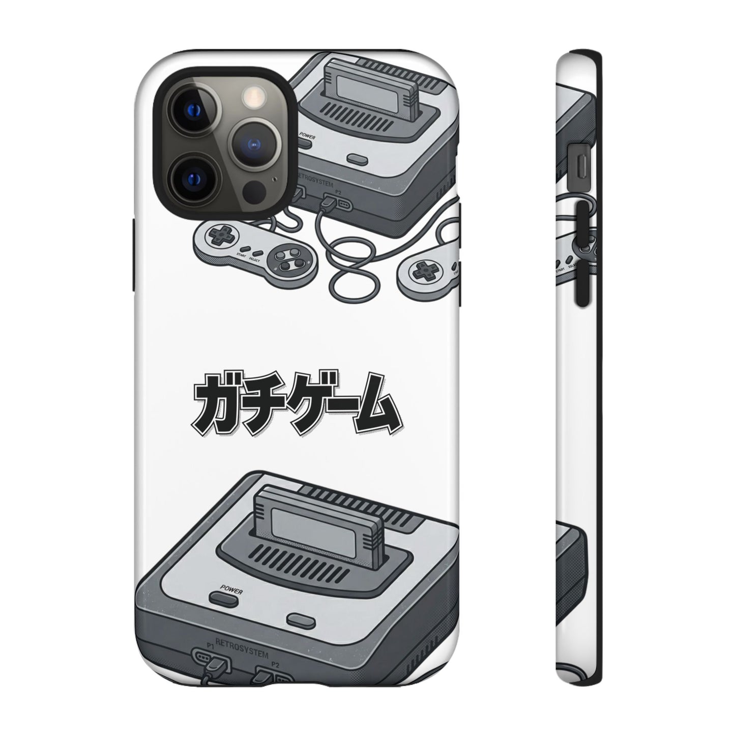Retro Console Phone Case — Japanese "ガチゲーム" Gamer Design
