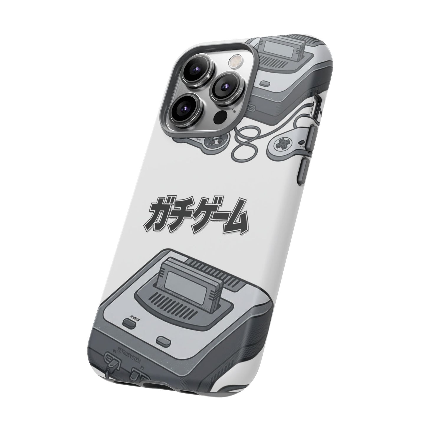 Retro Console Phone Case — Japanese "ガチゲーム" Gamer Design