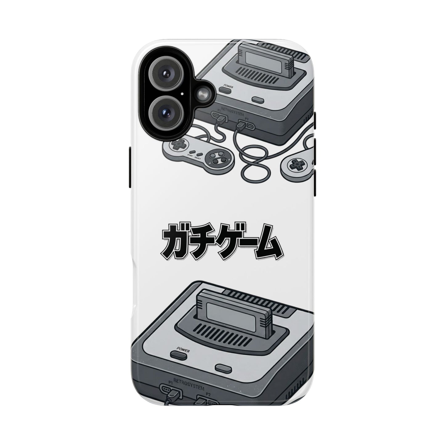 Retro Console Phone Case — Japanese "ガチゲーム" Gamer Design