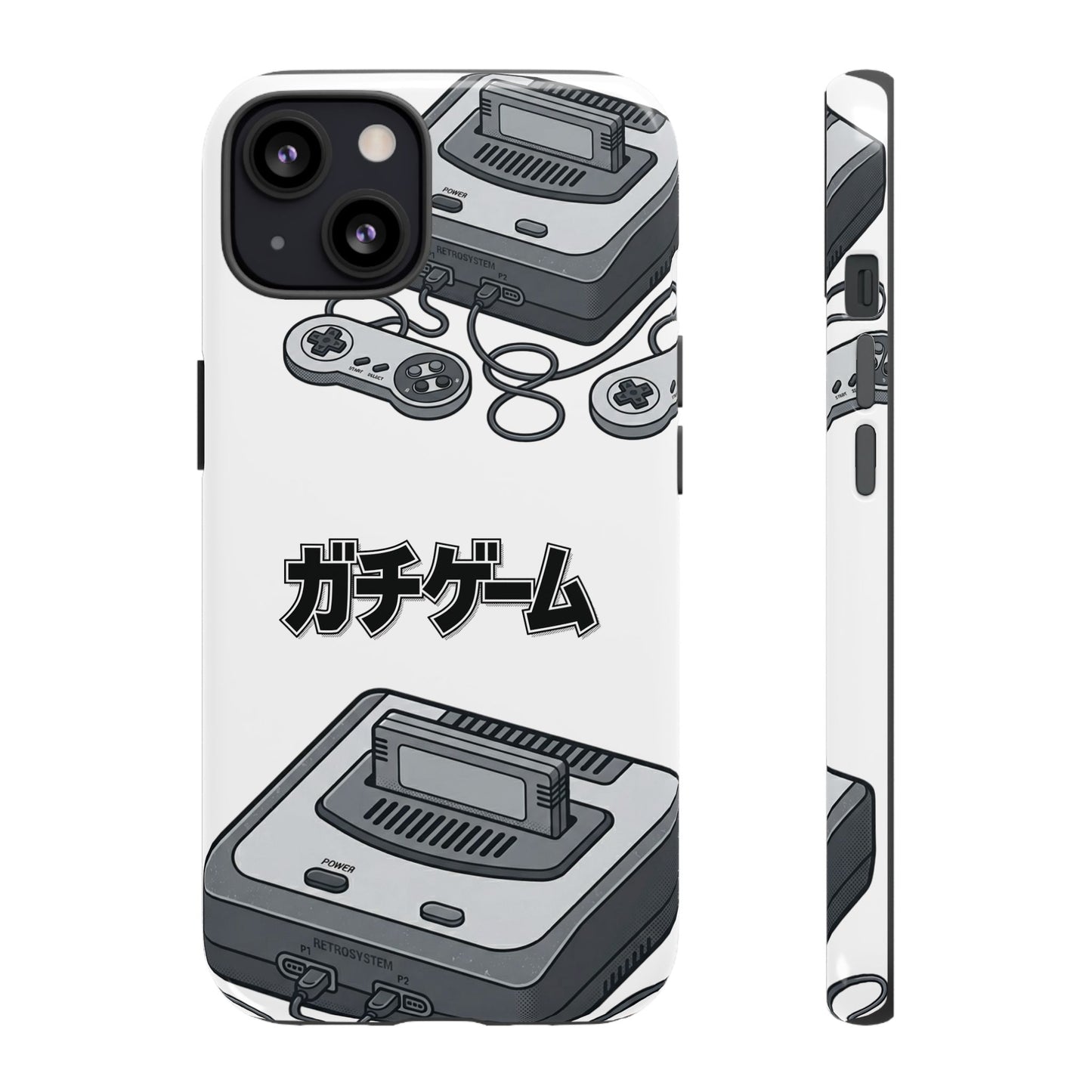 Retro Console Phone Case — Japanese "ガチゲーム" Gamer Design