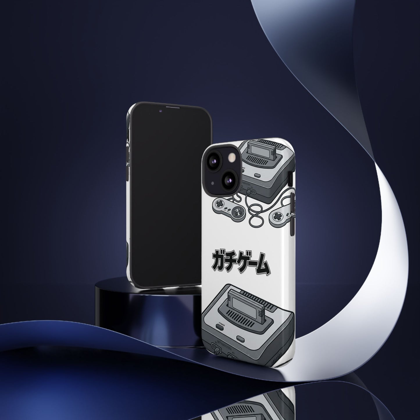 Retro Console Phone Case — Japanese "ガチゲーム" Gamer Design