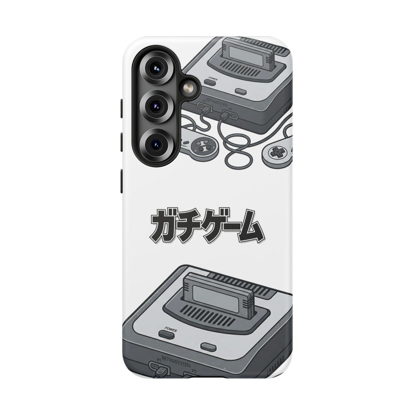 Retro Console Phone Case — Japanese "ガチゲーム" Gamer Design