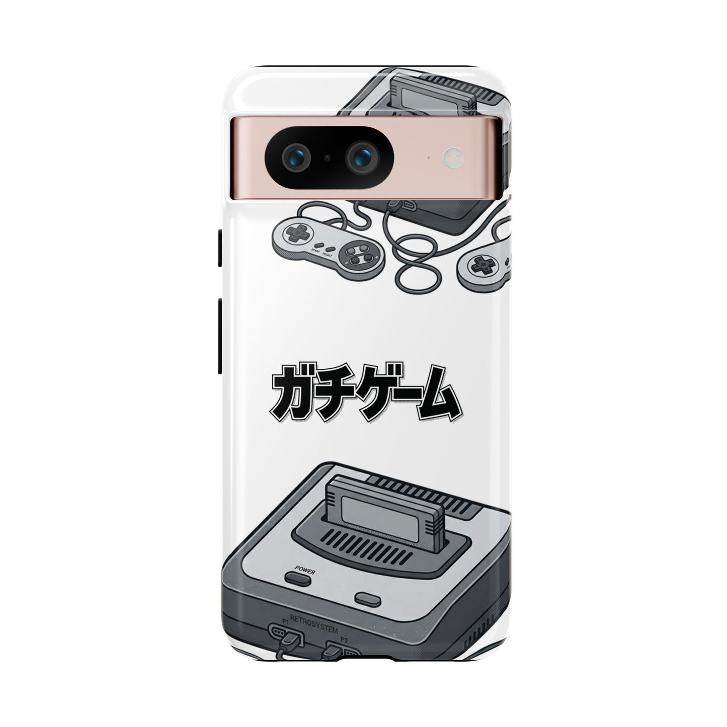 Retro Console Phone Case — Japanese "ガチゲーム" Gamer Design