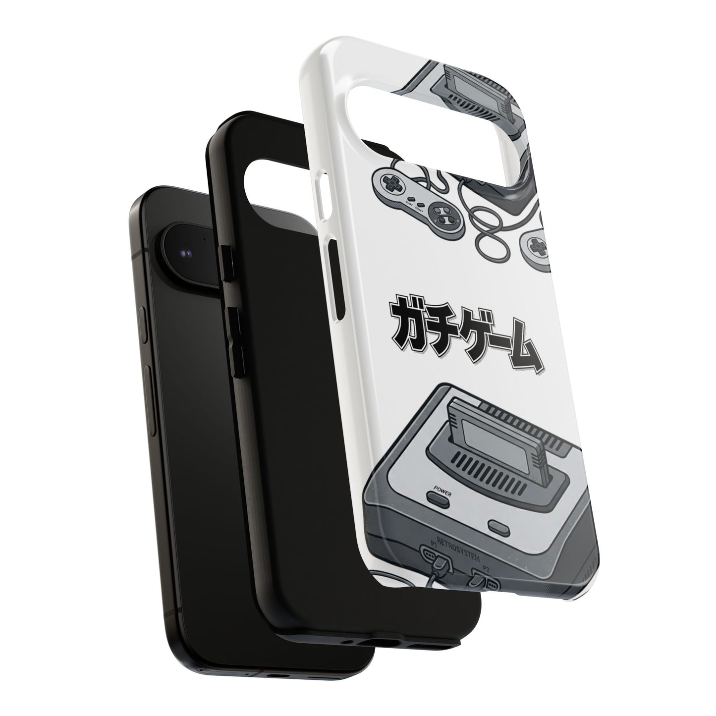 Retro Console Phone Case — Japanese "ガチゲーム" Gamer Design