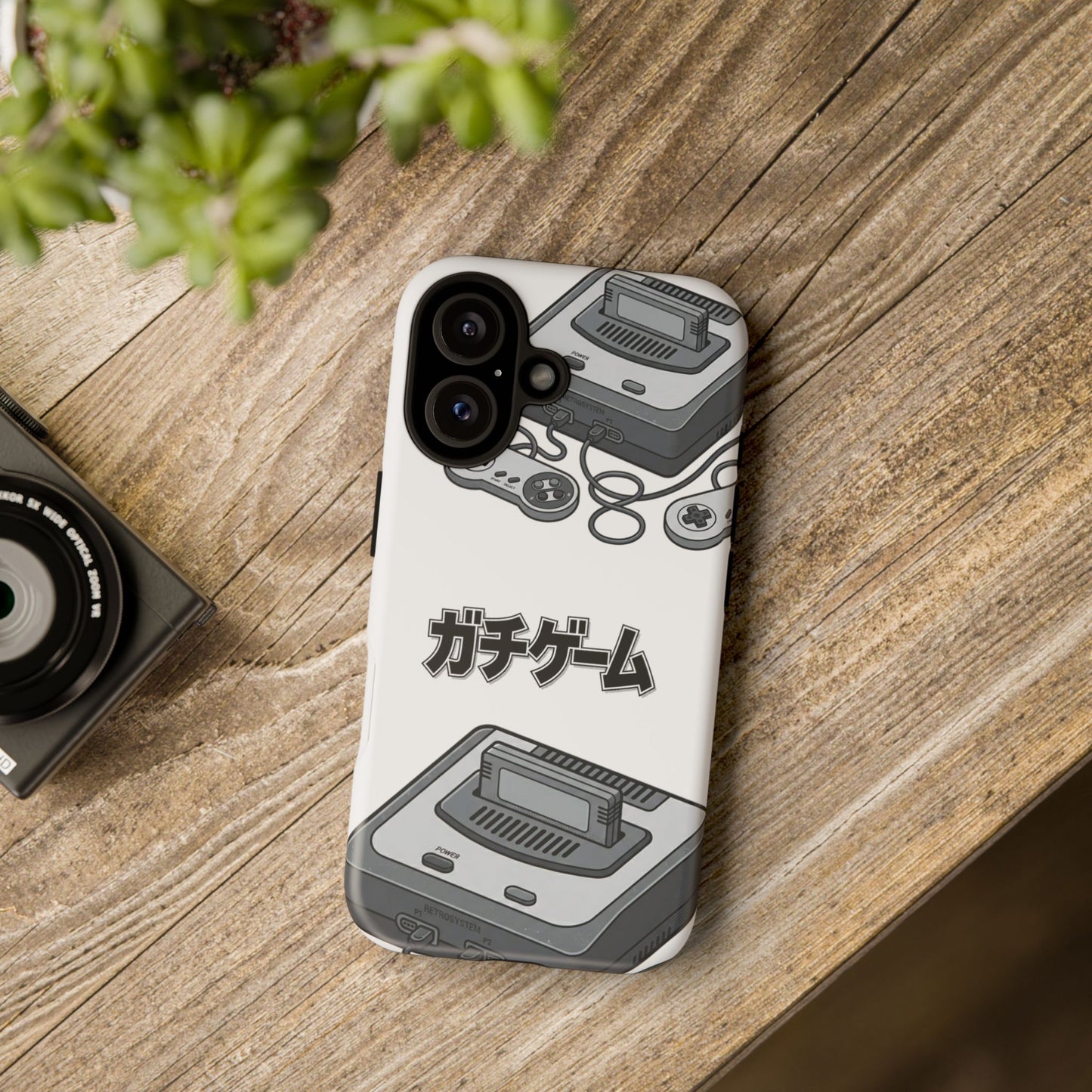 Retro Console Phone Case — Japanese "ガチゲーム" Gamer Design