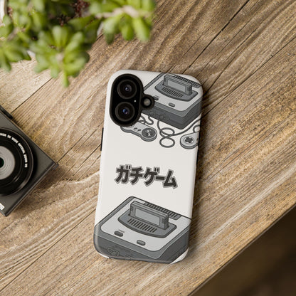 Retro Console Phone Case — Japanese "ガチゲーム" Gamer Design