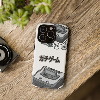 Retro Console Phone Case — Japanese "ガチゲーム" Gamer Design