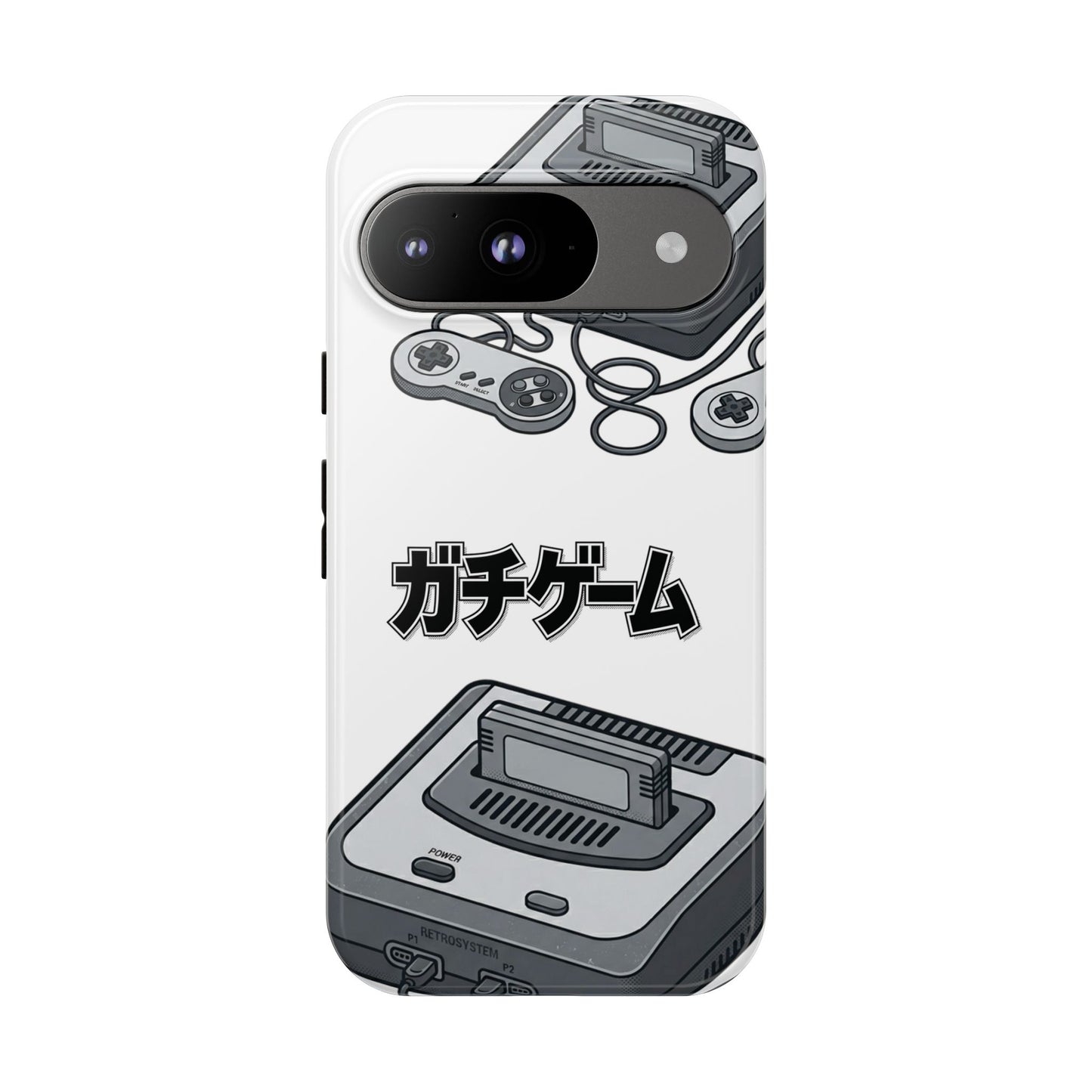 Retro Console Phone Case — Japanese "ガチゲーム" Gamer Design