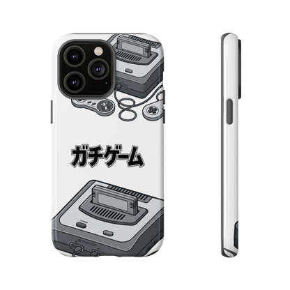 Retro Console Phone Case — Japanese "ガチゲーム" Gamer Design