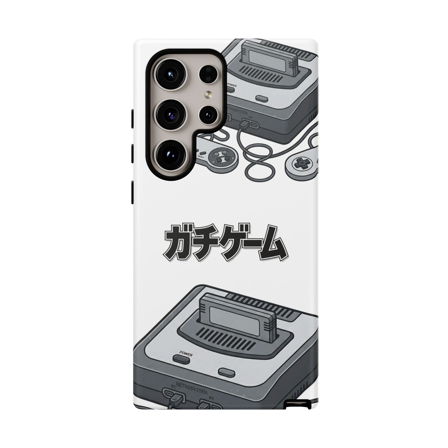 Retro Console Phone Case — Japanese "ガチゲーム" Gamer Design