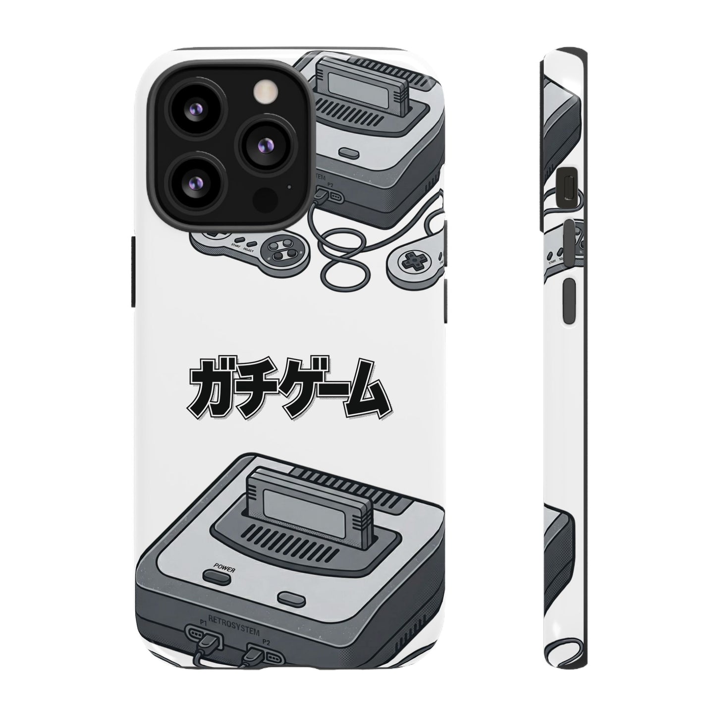 Retro Console Phone Case — Japanese "ガチゲーム" Gamer Design
