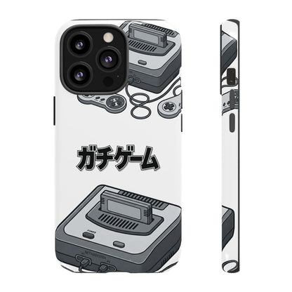 Retro Console Phone Case — Japanese "ガチゲーム" Gamer Design