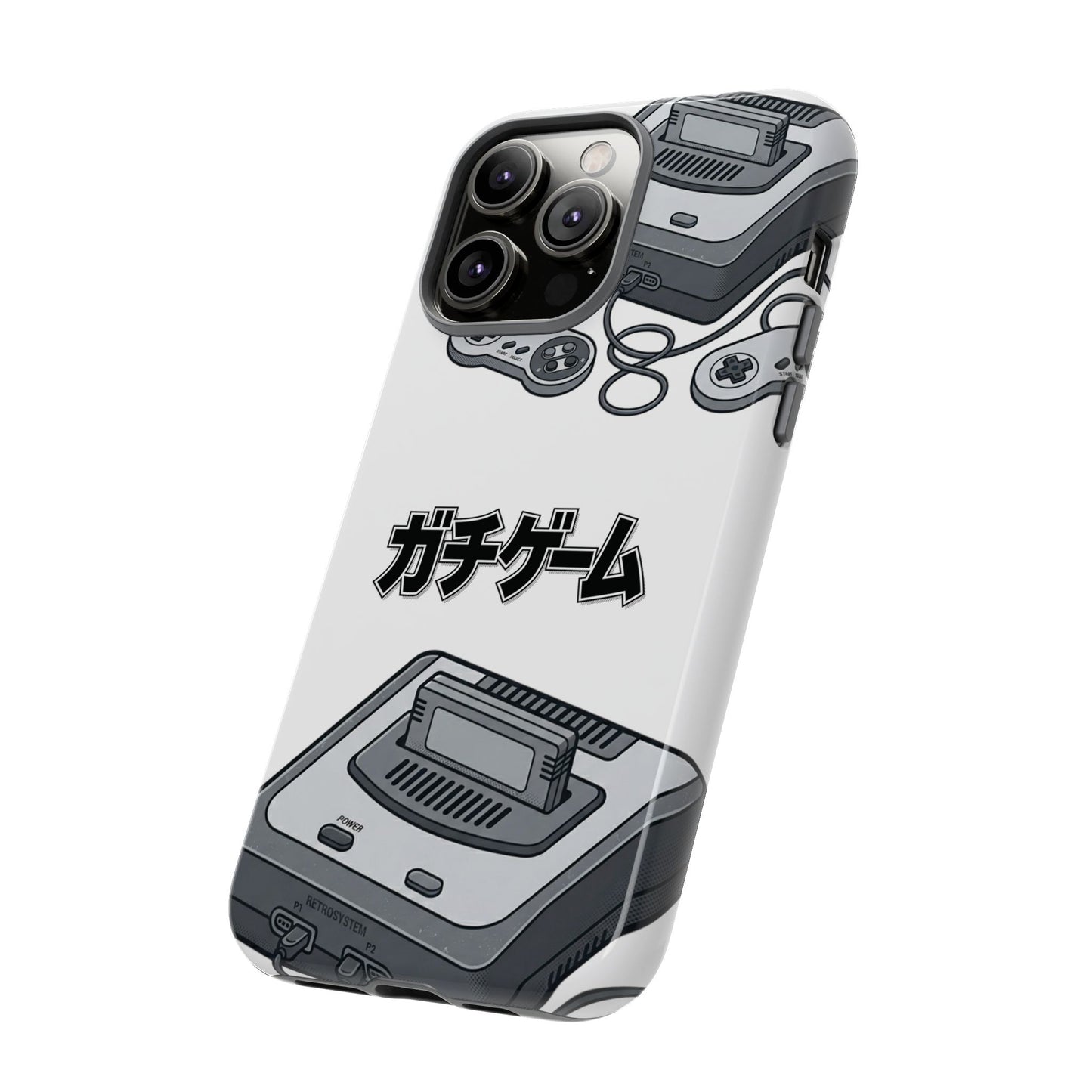Retro Console Phone Case — Japanese "ガチゲーム" Gamer Design