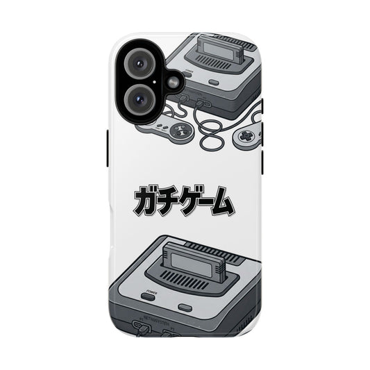 Retro Console Phone Case — Japanese "ガチゲーム" Gamer Design