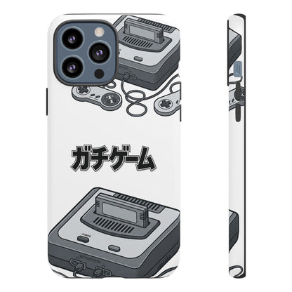 Retro Console Phone Case — Japanese "ガチゲーム" Gamer Design