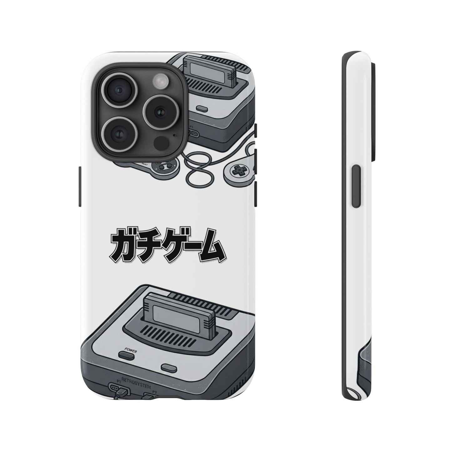 Retro Console Phone Case — Japanese "ガチゲーム" Gamer Design