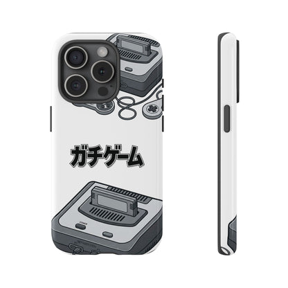 Retro Console Phone Case — Japanese "ガチゲーム" Gamer Design