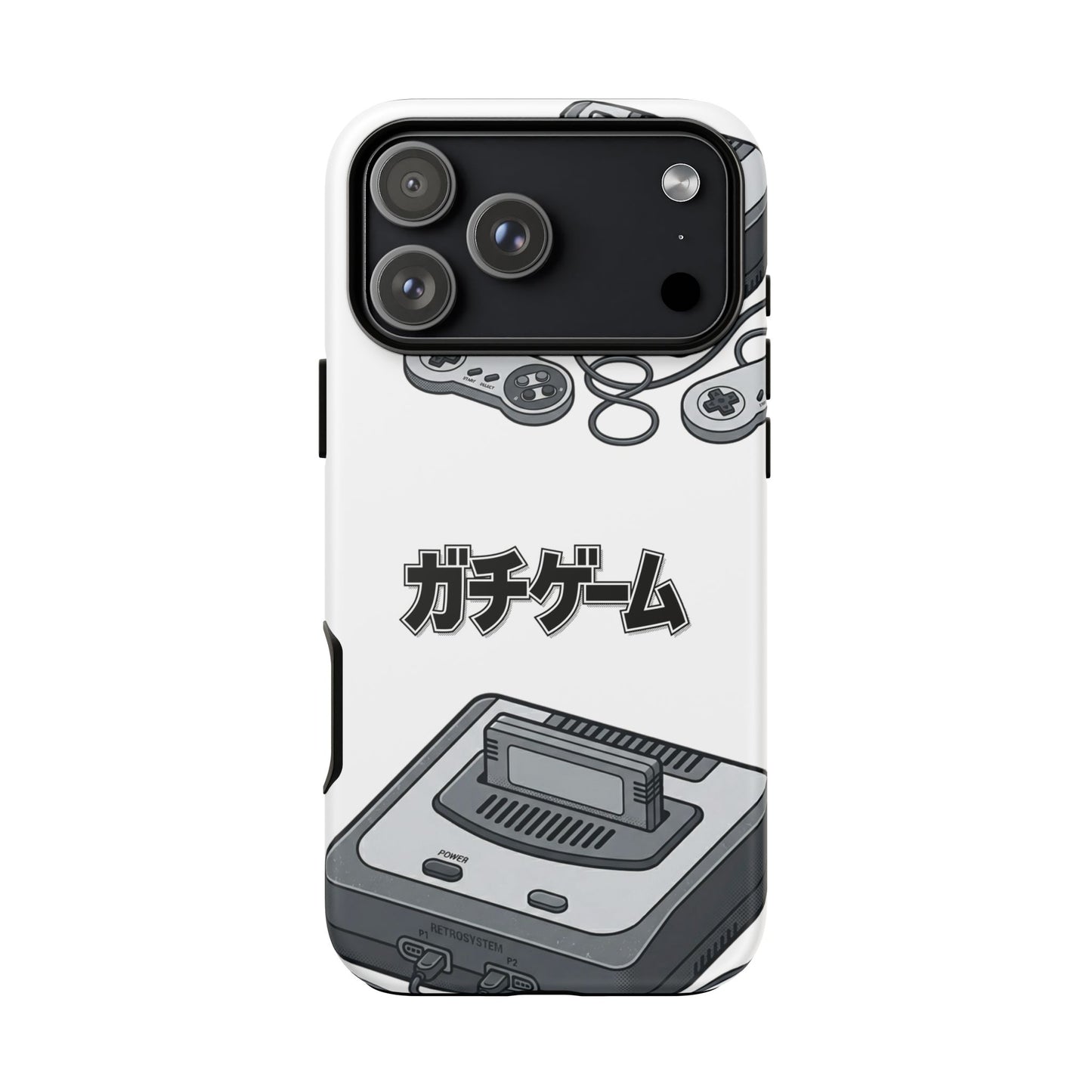 Retro Console Phone Case — Japanese "ガチゲーム" Gamer Design