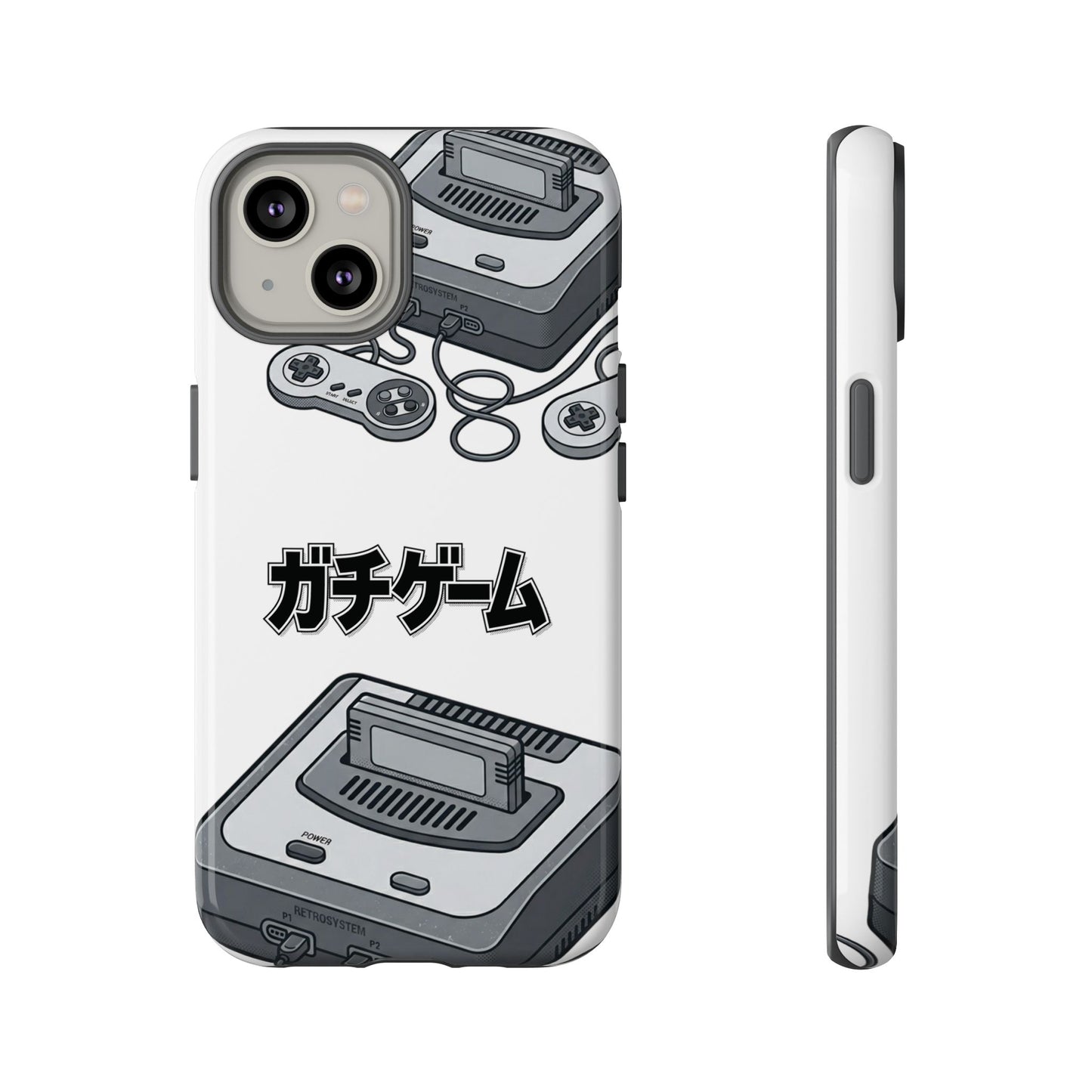 Retro Console Phone Case — Japanese "ガチゲーム" Gamer Design