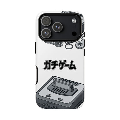 Retro Console Phone Case — Japanese "ガチゲーム" Gamer Design