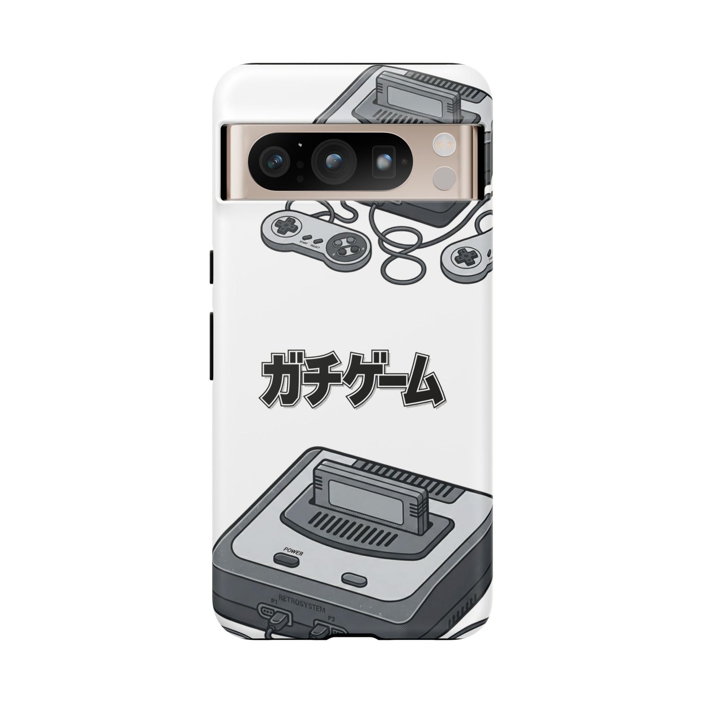 Retro Console Phone Case — Japanese "ガチゲーム" Gamer Design