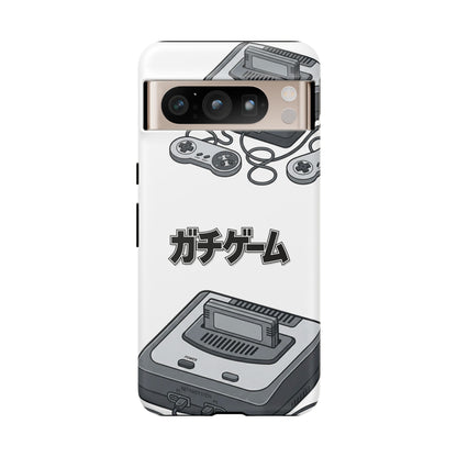 Retro Console Phone Case — Japanese "ガチゲーム" Gamer Design