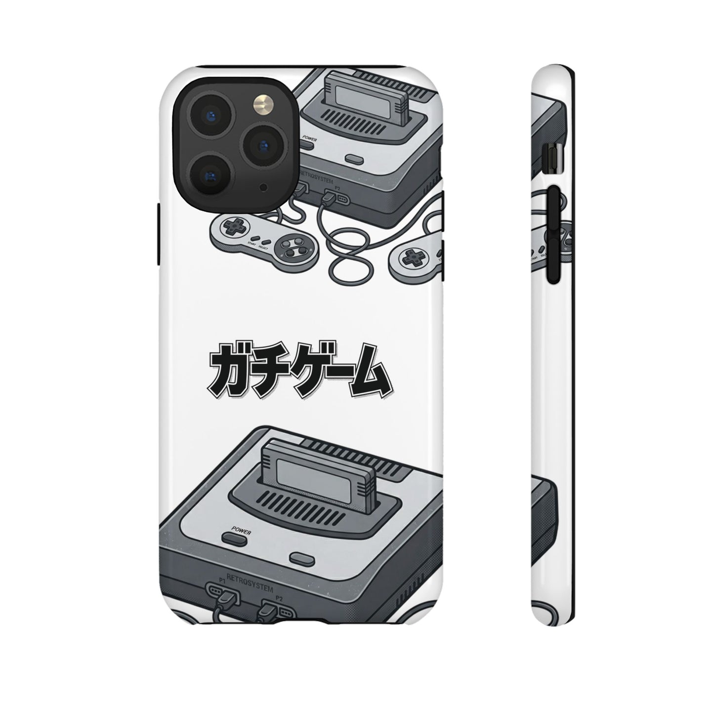 Retro Console Phone Case — Japanese "ガチゲーム" Gamer Design