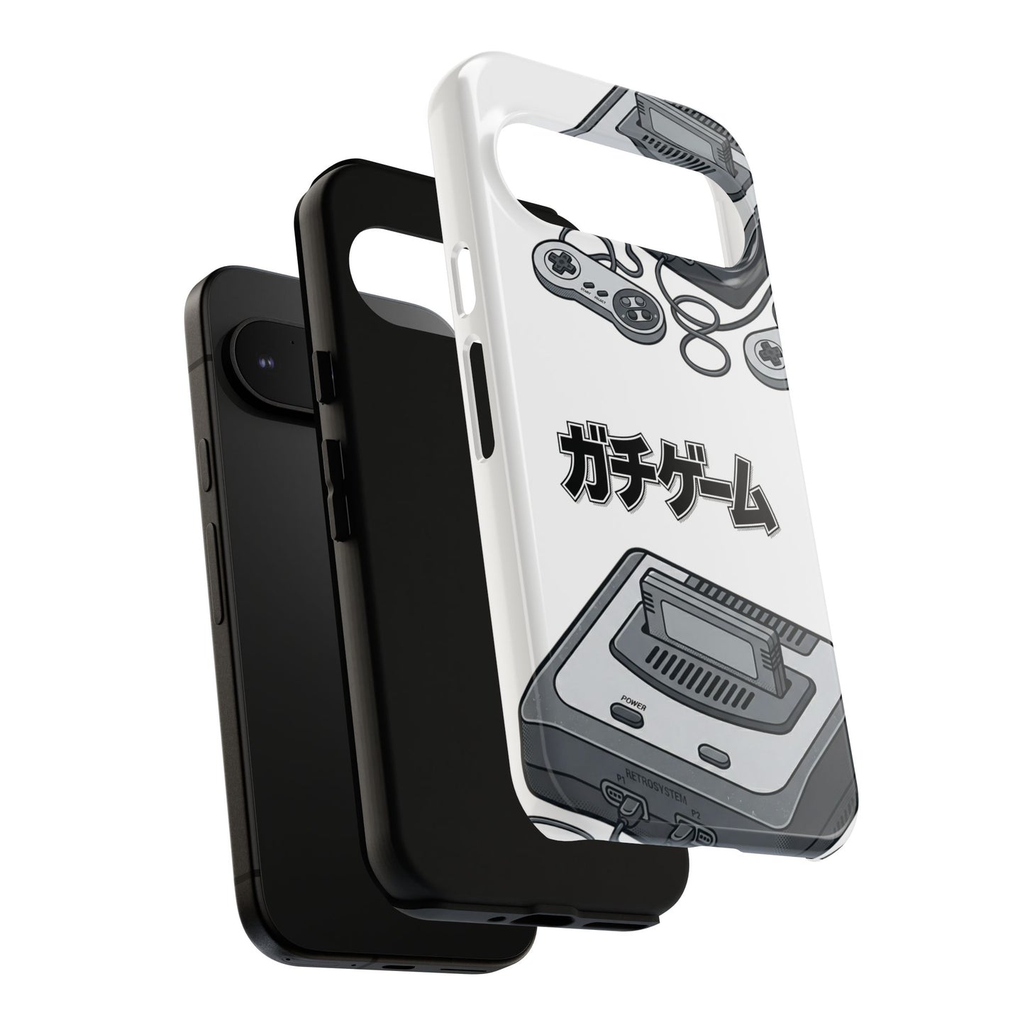Retro Console Phone Case — Japanese "ガチゲーム" Gamer Design