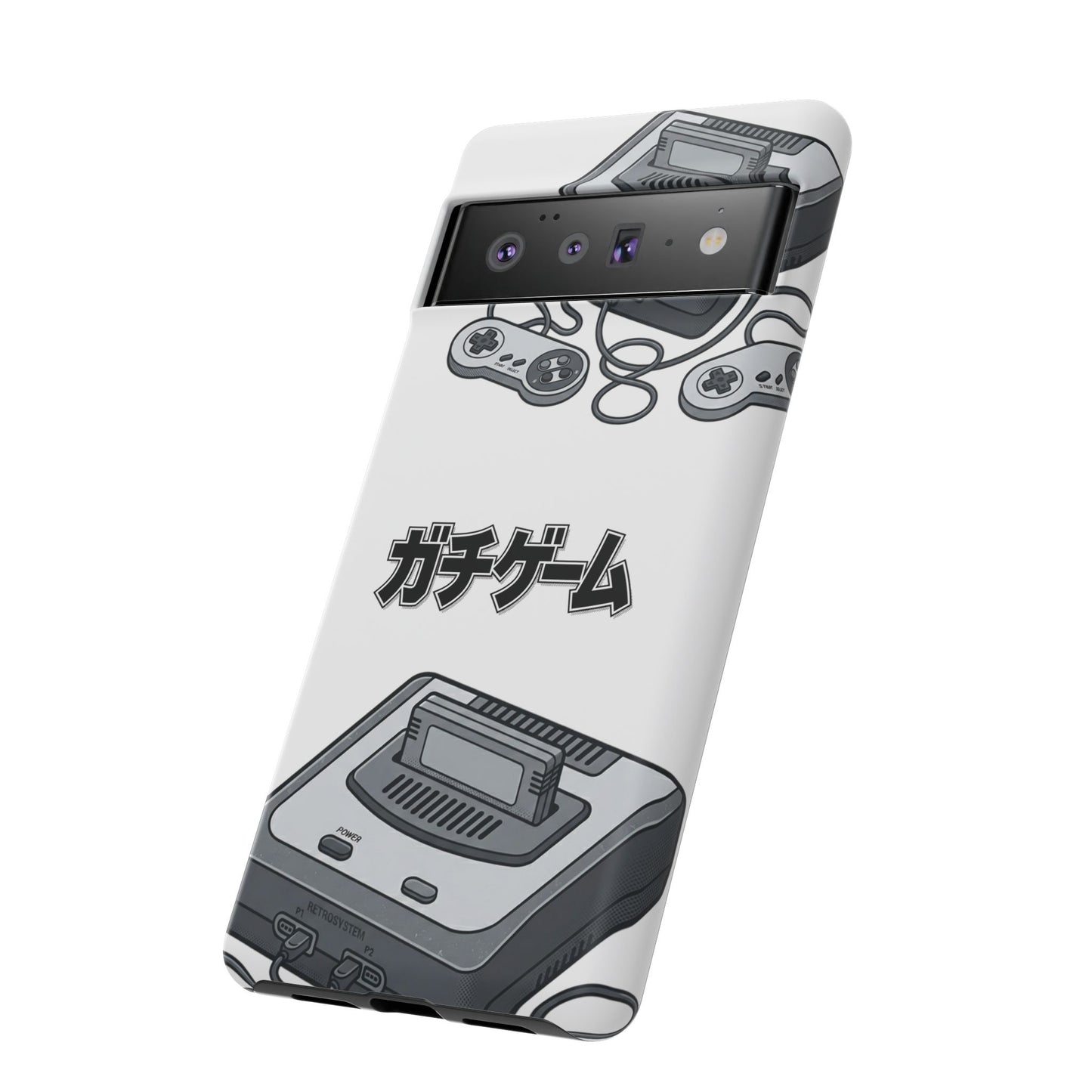 Retro Console Phone Case — Japanese "ガチゲーム" Gamer Design