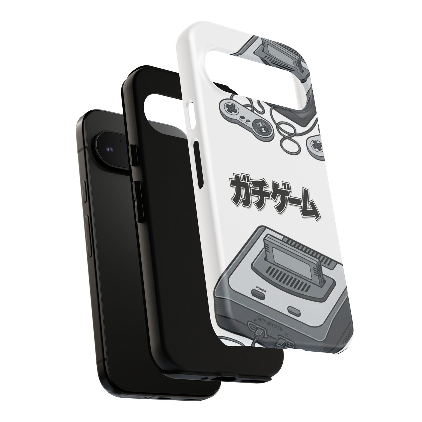 Retro Console Phone Case — Japanese "ガチゲーム" Gamer Design
