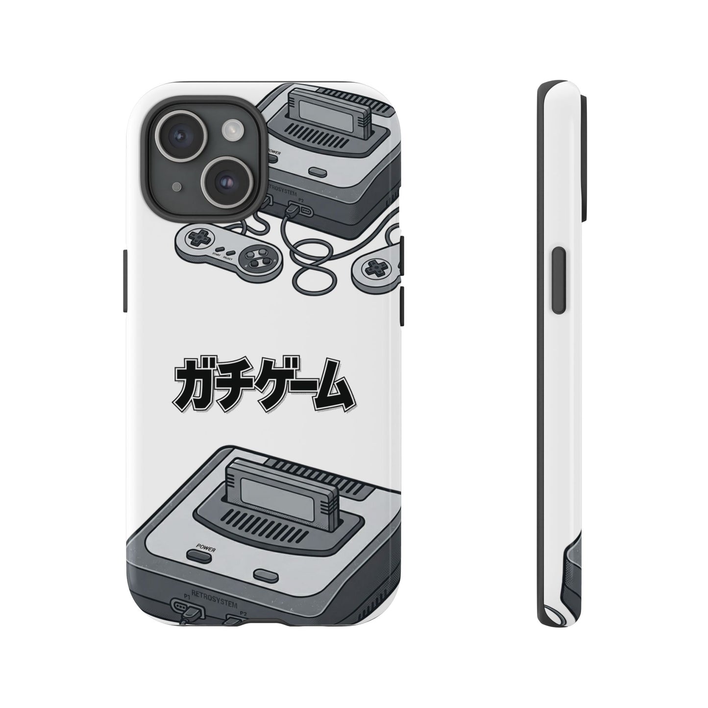 Retro Console Phone Case — Japanese "ガチゲーム" Gamer Design