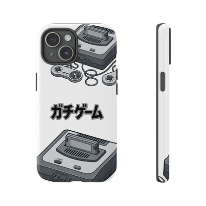 Retro Console Phone Case — Japanese "ガチゲーム" Gamer Design