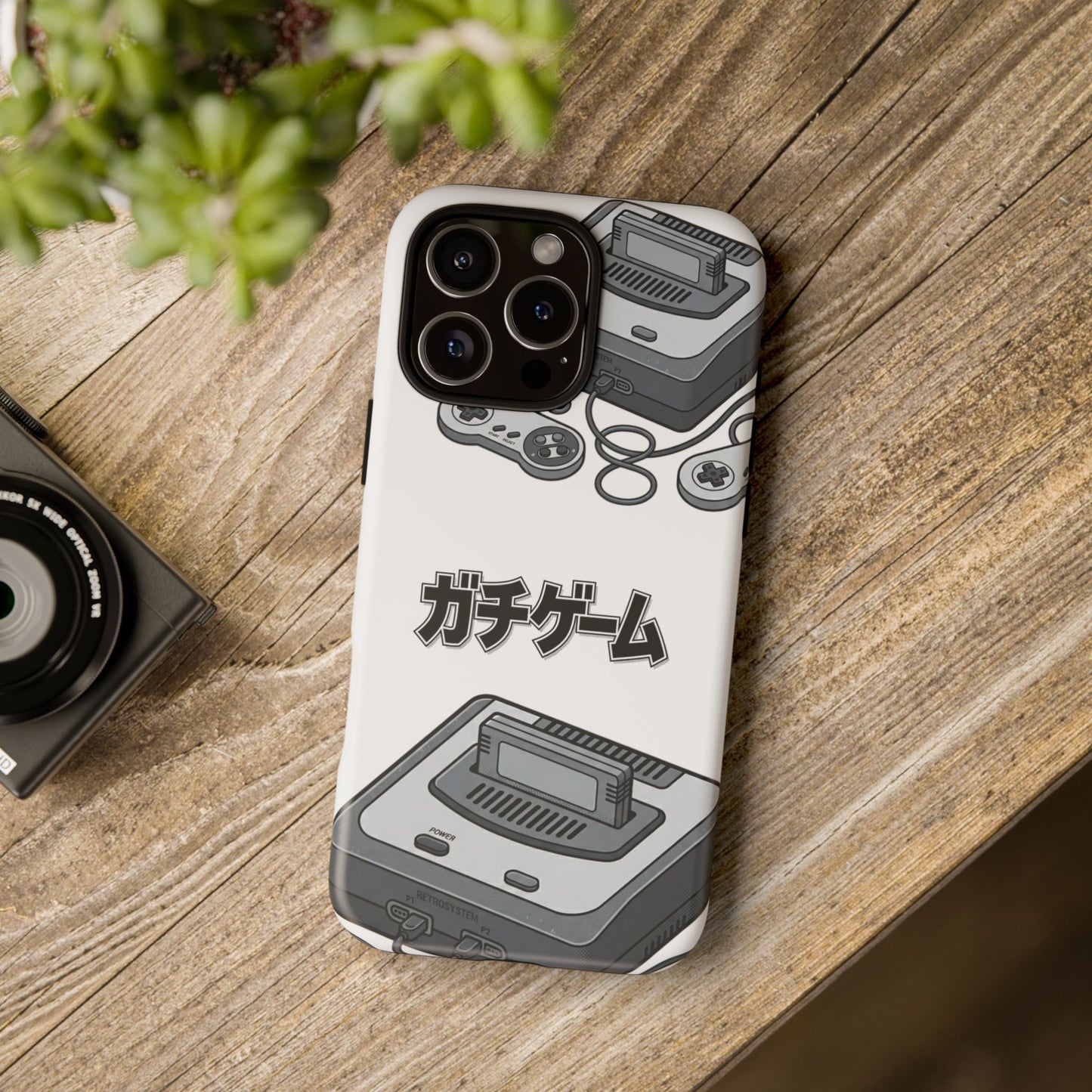 Retro Console Phone Case — Japanese "ガチゲーム" Gamer Design