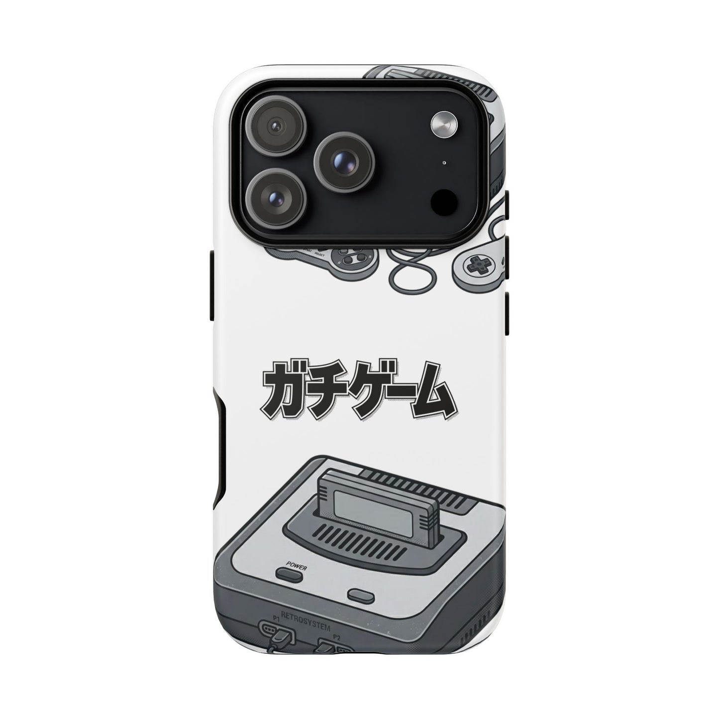 Retro Console Phone Case — Japanese "ガチゲーム" Gamer Design