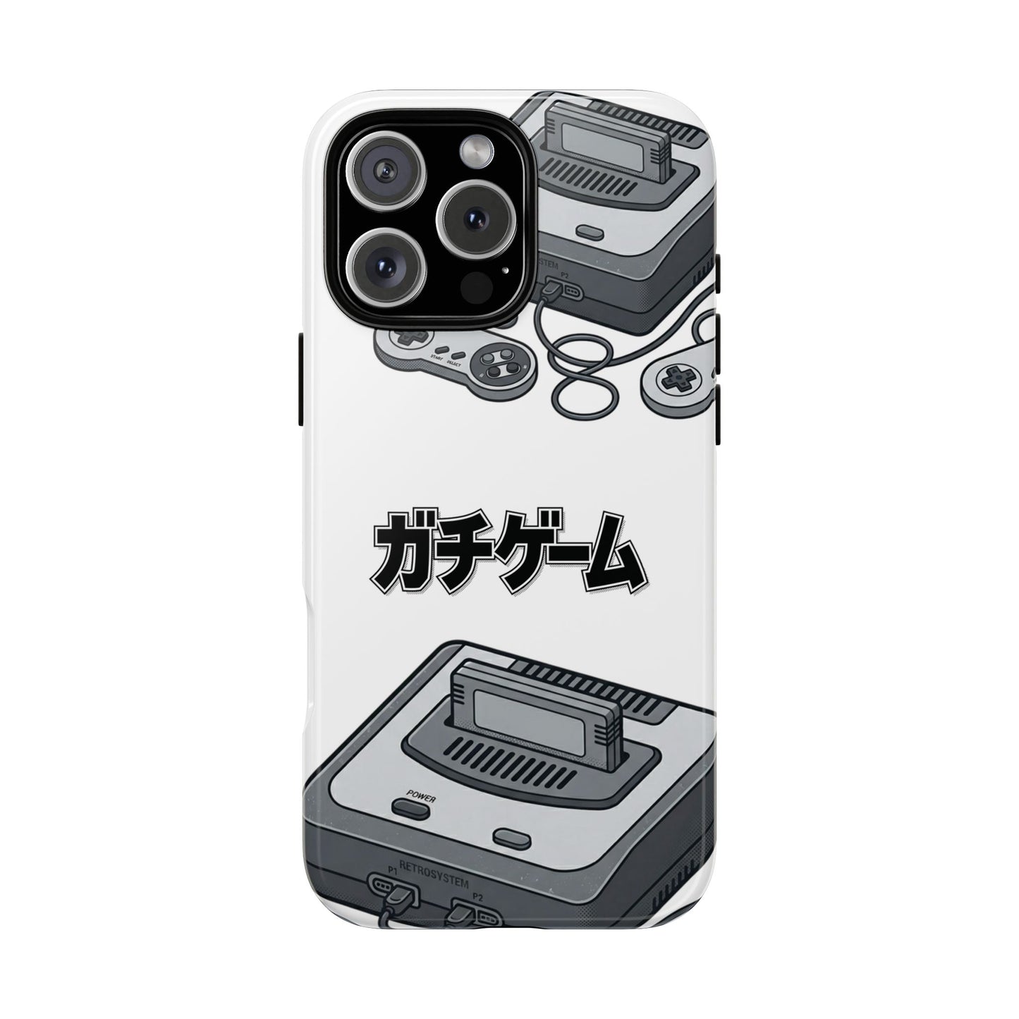 Retro Console Phone Case — Japanese "ガチゲーム" Gamer Design
