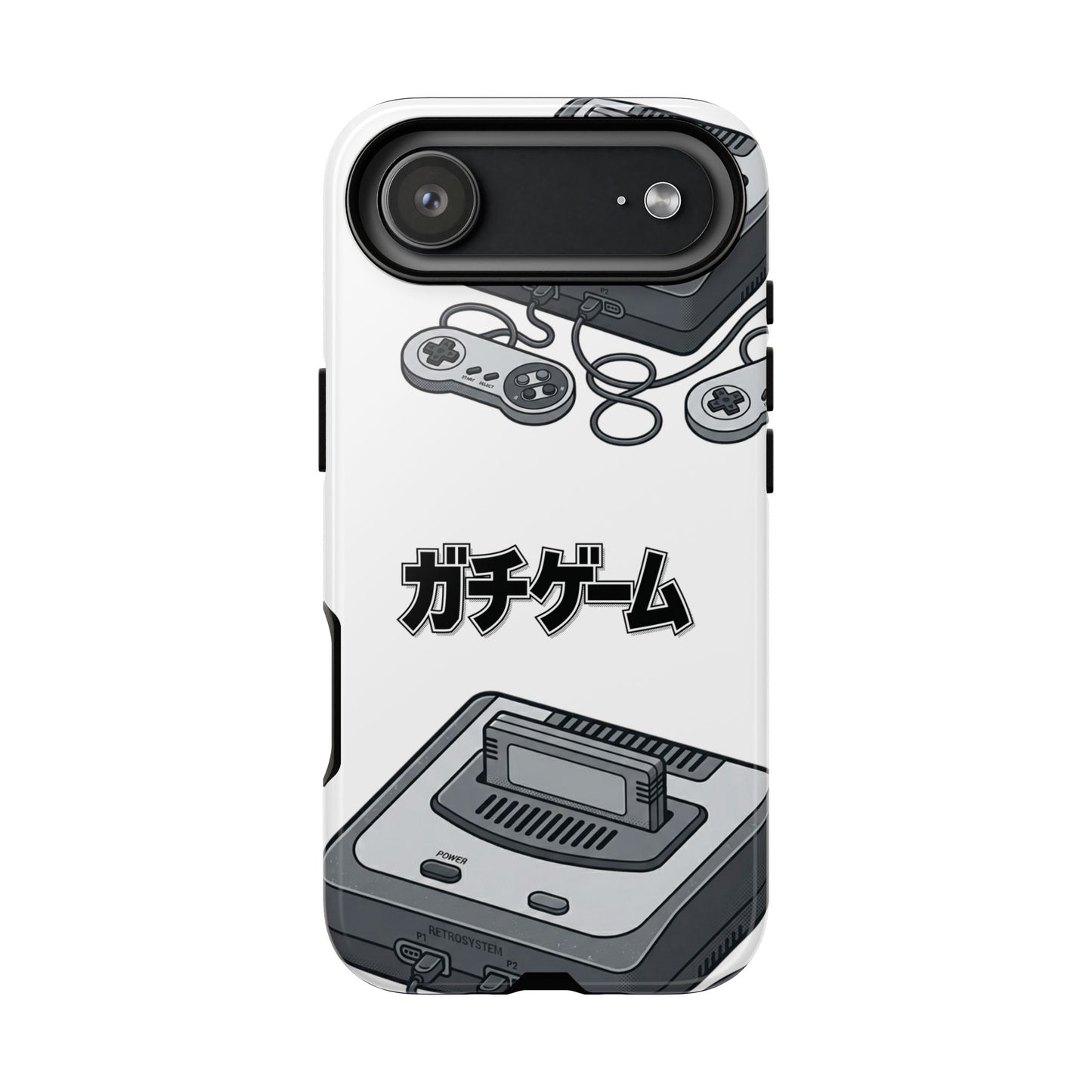 Retro Console Phone Case — Japanese "ガチゲーム" Gamer Design