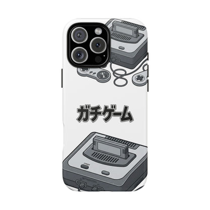 Retro Console Phone Case — Japanese "ガチゲーム" Gamer Design