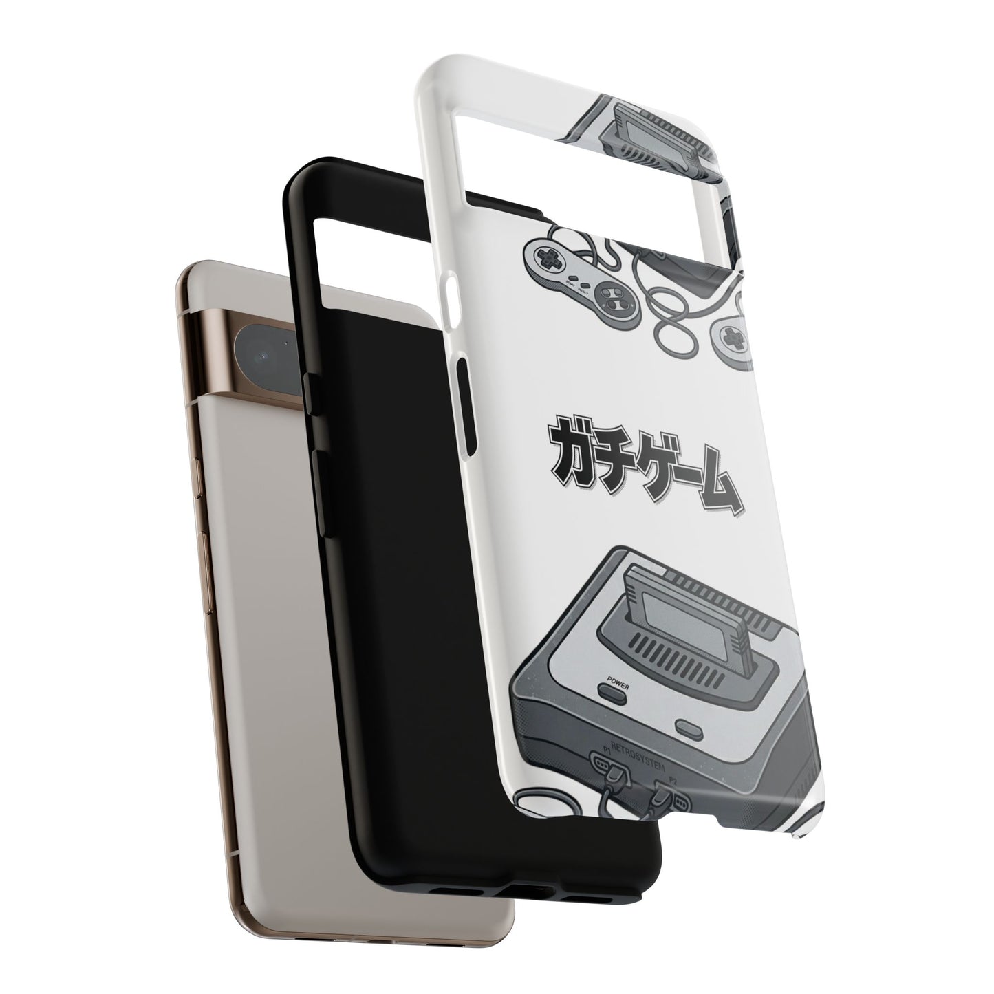 Retro Console Phone Case — Japanese "ガチゲーム" Gamer Design
