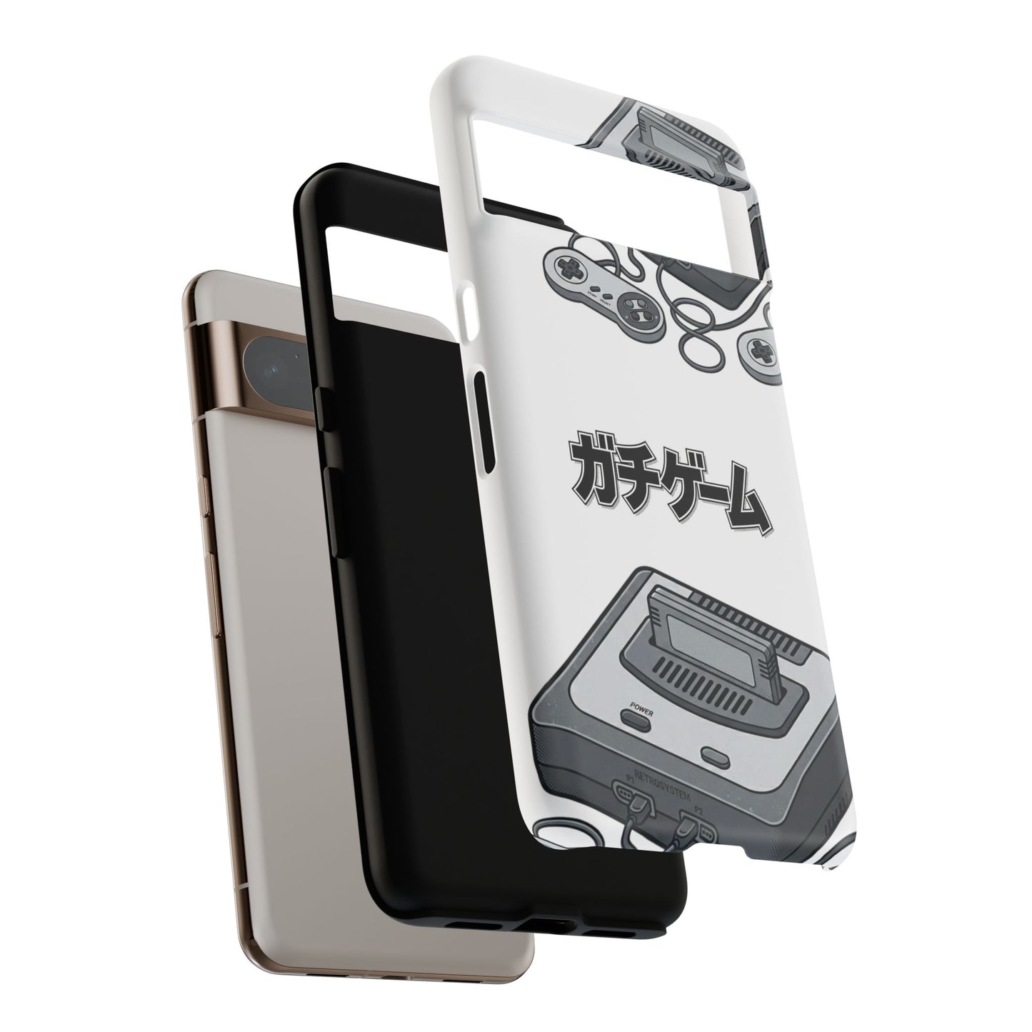 Retro Console Phone Case — Japanese "ガチゲーム" Gamer Design