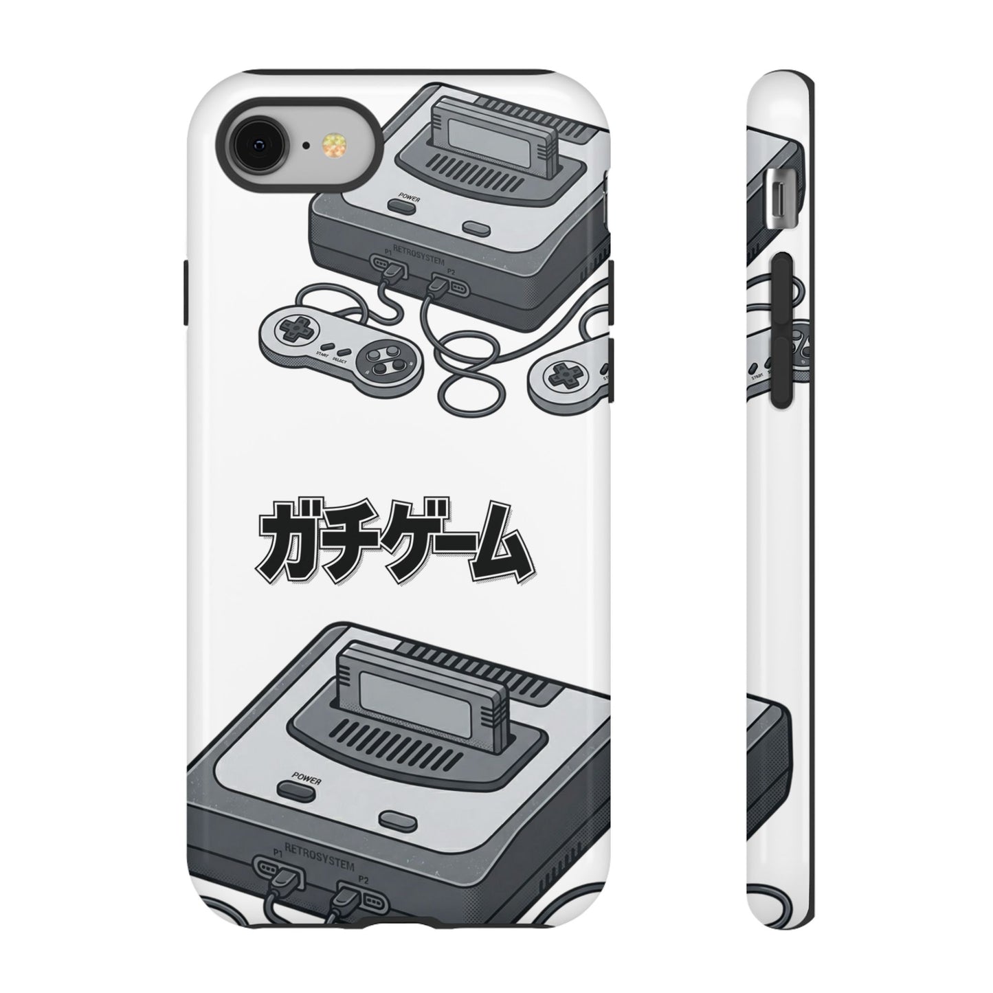Retro Console Phone Case — Japanese "ガチゲーム" Gamer Design