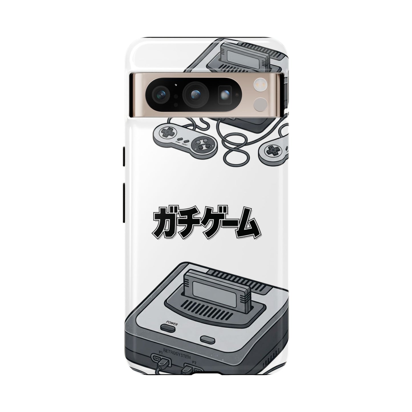Retro Console Phone Case — Japanese "ガチゲーム" Gamer Design