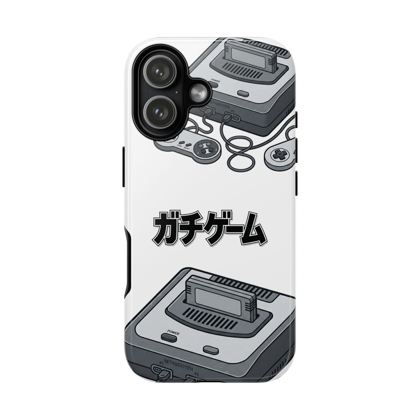 Retro Console Phone Case — Japanese "ガチゲーム" Gamer Design