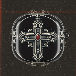 Gothic Cross AirPod Case — Ornate Religious Protective Cover