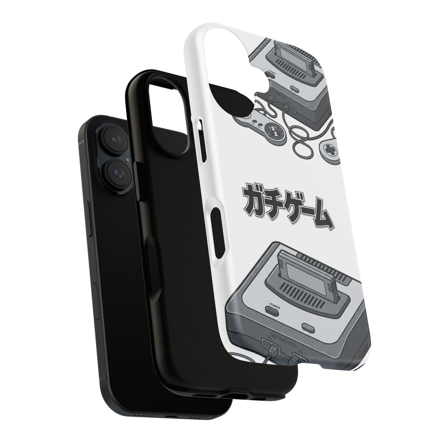 Retro Console Phone Case — Japanese "ガチゲーム" Gamer Design