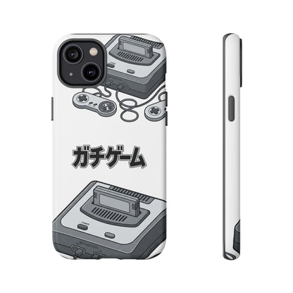 Retro Console Phone Case — Japanese "ガチゲーム" Gamer Design