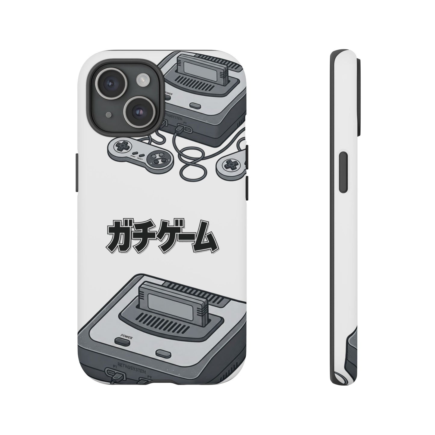 Retro Console Phone Case — Japanese "ガチゲーム" Gamer Design