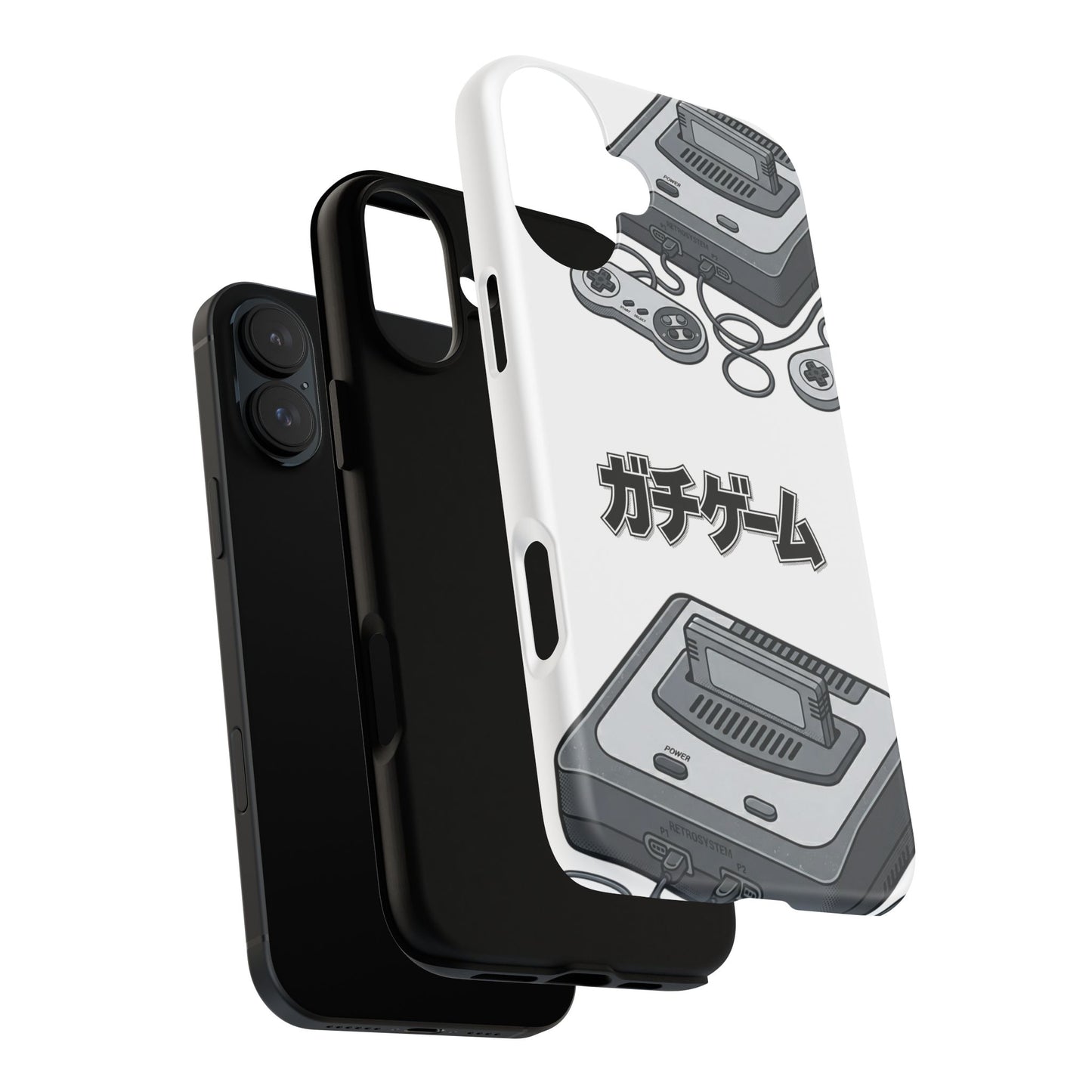 Retro Console Phone Case — Japanese "ガチゲーム" Gamer Design