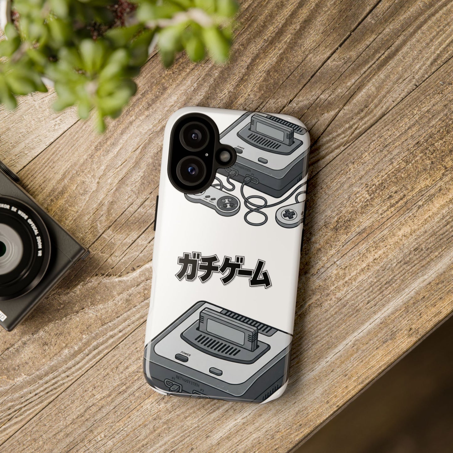 Retro Console Phone Case — Japanese "ガチゲーム" Gamer Design
