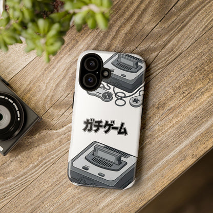 Retro Console Phone Case — Japanese "ガチゲーム" Gamer Design