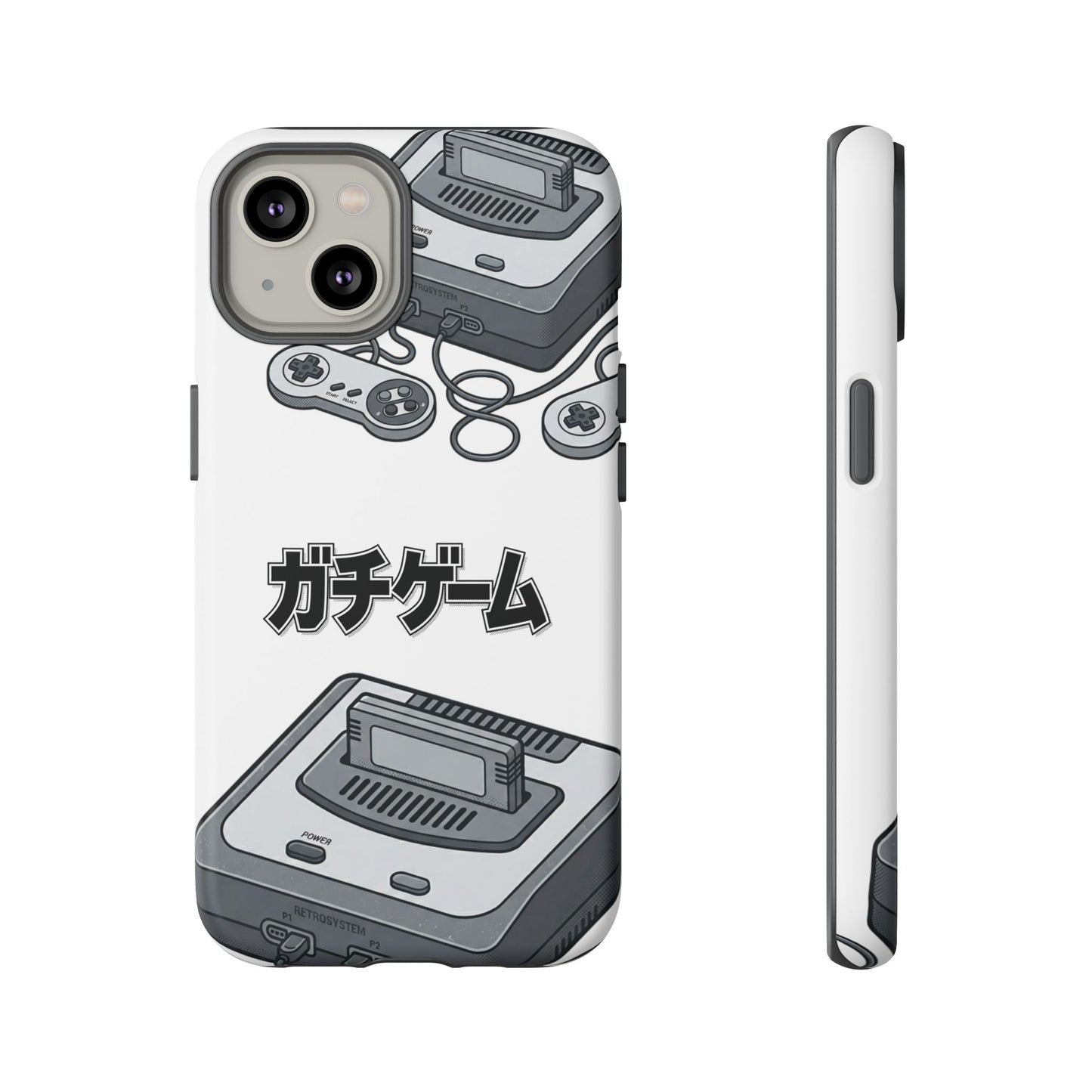 Retro Console Phone Case — Japanese "ガチゲーム" Gamer Design